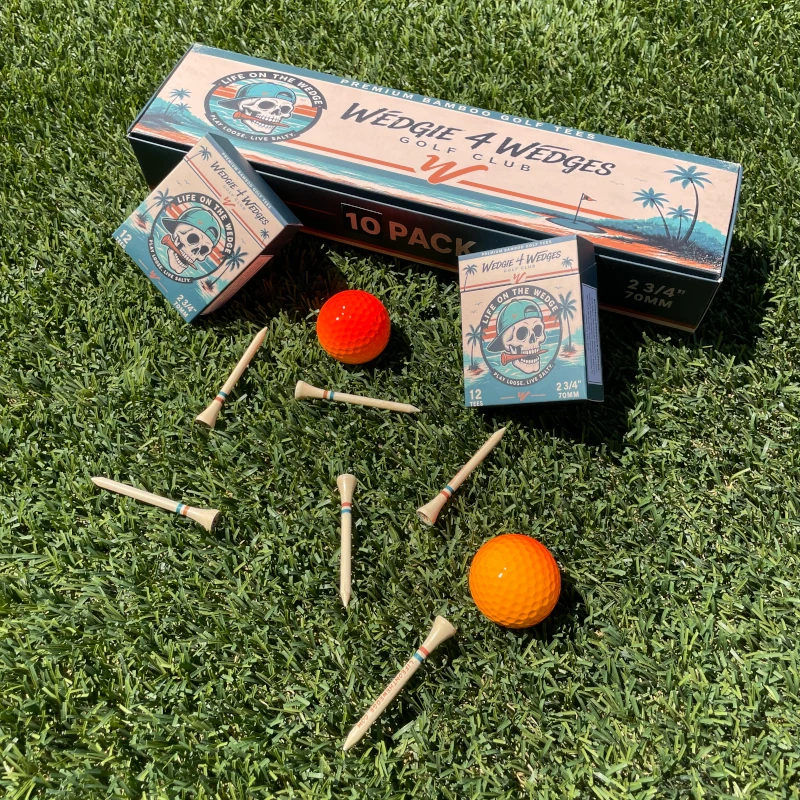Shark Teeth tees on the course
