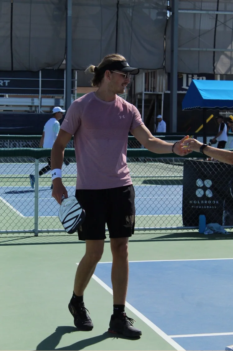 Austin playing pickleball
